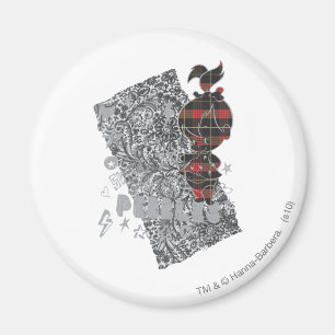PEBBLES™ Punk geplakt Magneet