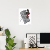 PEBBLES™ Punk geplakt Poster (Thuiskantoor)
