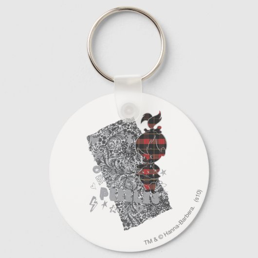 PEBBLES™ Punk geplakt Sleutelhanger (Voorkant)