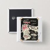 PEBBLES™ Punk Rock Legend Vierkante Button 5,1 Cm (Voorkant /achterkant)