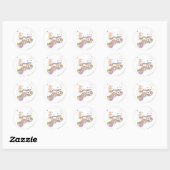 PEBBLES™ Rainbow Cloud Ronde Sticker (Vel)