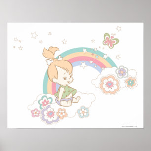 PEBBLES™ Rainbow- en Bloerwolken Poster