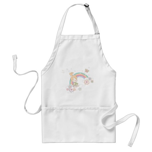 PEBBLES™ Rainbow- en Bloerwolken Standaard Schort (Voorkant)