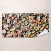 Pebbles rocks colorful texture (Serviette de bain)