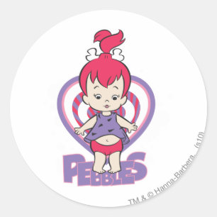 PEBBLES™ van Bedrock Ronde Sticker
