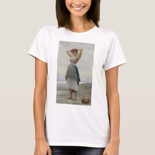 Pebbles verzamelen op het strand t-shirt (Voorkant)