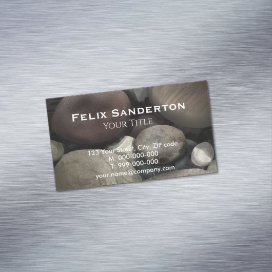 Pebbles Visitekaartje Magnetisch Visitekaartje (Voorbeeld)
