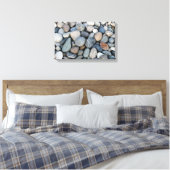 Pebbles Wall Art Canvas Afdruk (Insitu (Slaapkamer))