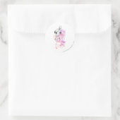 PEBBLES™ Waterverf Sketch Ronde Sticker (Tas)