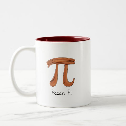 Pecan Pi Cute Math Pi Day Café Mug (Gauche)