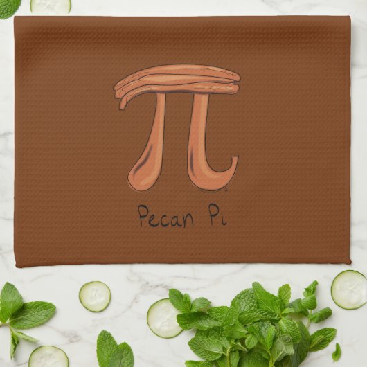 Pecan Pi Cute Math Pi Day Pie Cuisine Serviette de (Plié)
