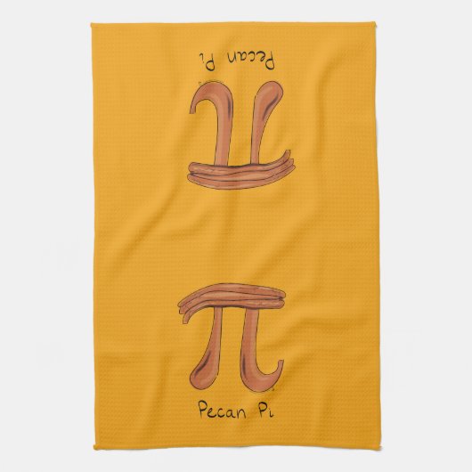 Pecan Pi Cute Math Pi Day Pie Cuisine Serviette de (Vertical)
