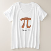 Pecan Pi Cute Math Pi Day, T-shirt Femme Plus Tail (Design devant)