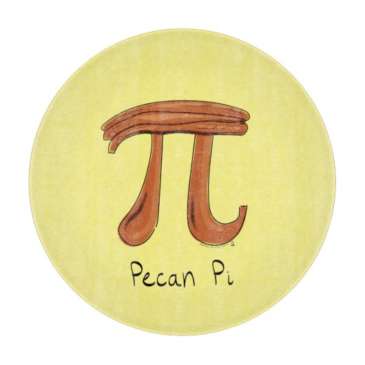 Pecan Pi Cute Math Pi Jour Pie Planche à découper (Devant)