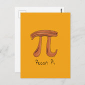 Pecan Pi Cute Wiskunde Pi Day Briefkaart (Voorkant / Achterkant)