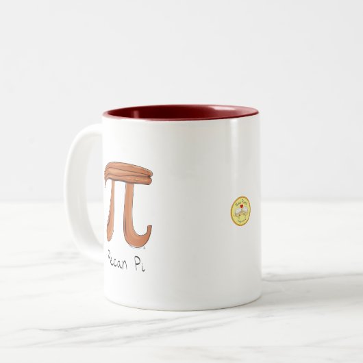 Pecan Pi Cute Wiskunde Pi Day Koffie Mok (Voorkant links)
