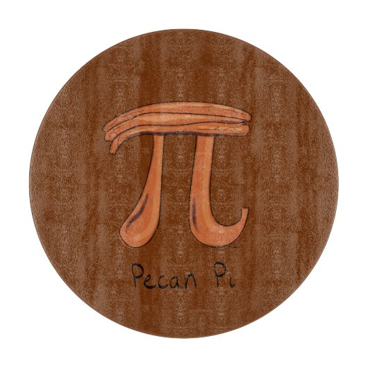 Pecan Pi Cute Wiskunde Pi Day Pie Cutting Board Snijplank (Voorkant)