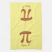 Pecan Pi Symbool Cute Wiskunde Teacher Gift Theedoek (Verticaal)