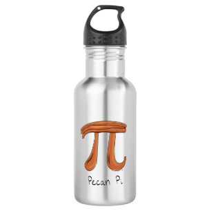 Pecan Pi Symbool Cute Wiskunde Teacher Gift Waterfles