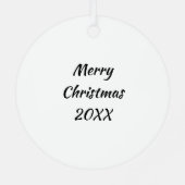 Pecan Pie Food Metalen Ornament (Achterkant)