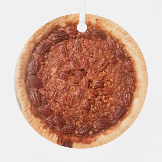 Pecan Pie Food Metalen Ornament (Voorkant)