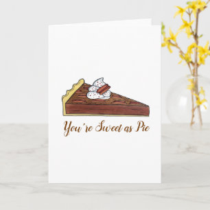 Pecan Pie Tart Southern Food Dessert Sweet as Pie Kaart