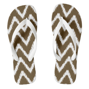 Pecan Southern Cottage Chevrons Teenslippers