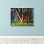 Pecanboomgaard - Matteüs 12:33 Canvas Afdruk (Insitu (Houten vloer))