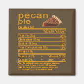 pecanpie Nutrition Feit Thanksgiving cake T-Shir Magneet (Voorkant)
