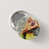 pecantaart ronde button 3,2 cm (Voorkant /achterkant)