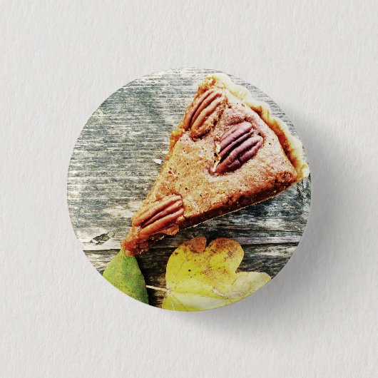 pecantaart ronde button 3,2 cm (Voorkant)