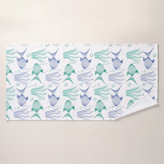 Peces y algas (Serviette de bain)