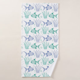 Peces y algas badhanddoek