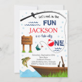 Pêche 1er anniversaire O-Fish-Ally Un Invitation (Devant)