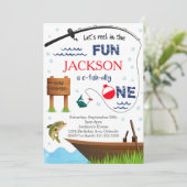 Pêche 1er anniversaire O-Fish-Ally Un Invitation (Debout devant)