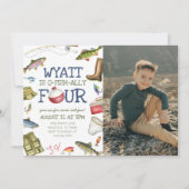 Pêche 4e anniversaire Invitation photo (Devant)