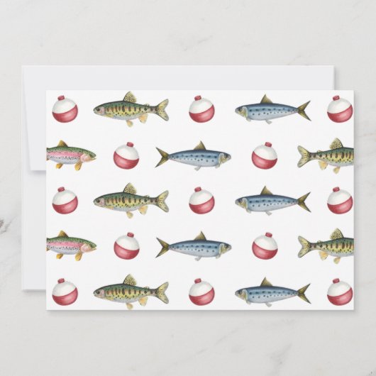 Pêche 4e anniversaire Invitation photo (Dos)