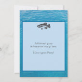 Pêche 55e anniversaire Invitation avec eau (Dos)