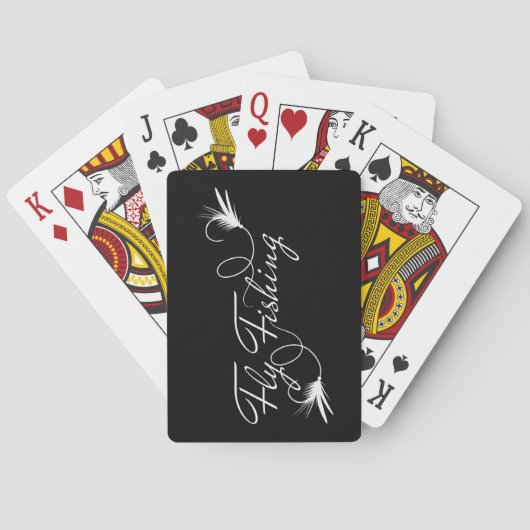 Pêche à la mouche cartes de jeu (dos)