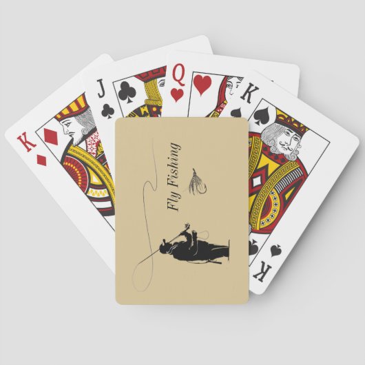 Pêche à la mouche cartes de jeu (dos)