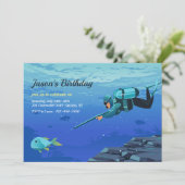 Pêche à la traîne Invitation Anniversaire (Debout devant)