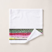 Pêche à la truite arc-en-ciel de qualité (Gant de toilette)