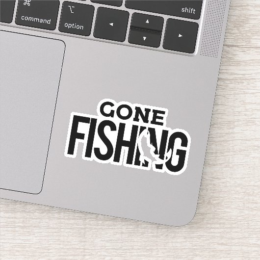 Pêche À L'Extérieur Décalage À Sticker Coupé (Détail)