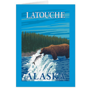 Pêche à l'ours dans la rivière - Latouche, Alaska
