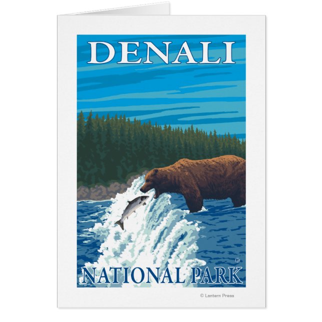 Pêche à l'ours dans la rivière - Parc national de  (Devant)