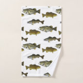 Pêche à thème Walleye Bass Angler Hommes (Serviette à main)