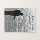 Pêche allée au puzzle de lac (Horizontal)