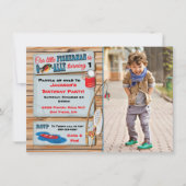 Pêche Anniversaire Fête Boy Invitation (Devant)
