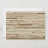 Pêche Anniversaire Invitation Bois Partie de pêche (Dos)