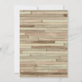 Pêche Anniversaire Invitation Bois Partie de pêche (Dos)